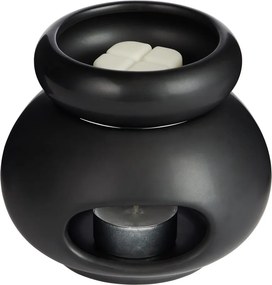 AMBIANCE porcelán aromalámpa, fekete
