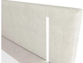 Franciaágy 160 cm Hebara 2 (sötétszürke) (ágyráccsal és matraccal) (tárolóhellyel) (LED világítással). 1104242