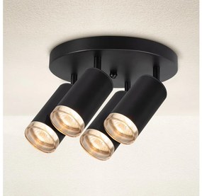Brilagi Brilagi - Fürdőszobai spotlámpa SELE AQUA 4xGU10/30W/230V IP44 fekete BG1657