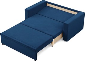 Zeus kanapé, bársony, hab töltet, egyenes kartámasz, kék