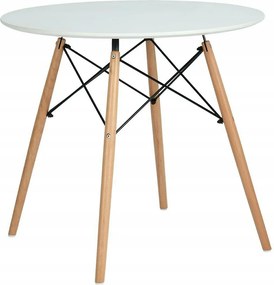 Aga étkezőasztal 80 cm Fehér