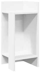 2 db fehér kisasztal polccal 25,5 x 27 x 60 cm