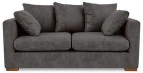 Antracitszürke bőrutánzat kanapé 175 cm Hamburg – Scandic