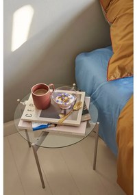 Kerek tárolóasztal üveg asztallappal ø 45 cm Beam – Hübsch