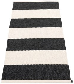 Fekete-fehér kültéri-beltéri futószőnyeg 70x150 cm Bob Black Vanilla – Pappelina