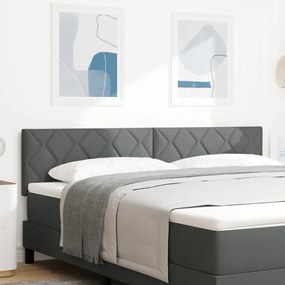 LED Fejtámla Gyémánt Blokk Design Sötétszürke 180 cm Szövet