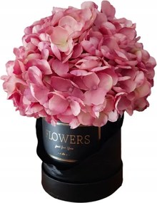 Virágdoboz Hortenzia rózsaszín művirág csokor