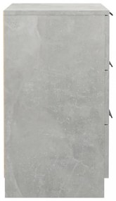 2 db betonszürke éjjeliszekrény 40 x 36 x 65 cm
