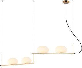 Italux modern függeszték kernio sárgaréz opál itxpnd-357784-bro+w