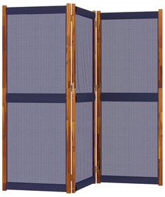 sötétkék 3 paneles térelválasztó 210 x 180 cm
