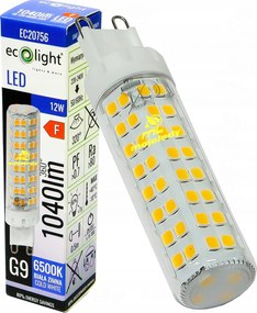 led izzó G9 12W 1040Lm 6500K hideg Cw egyenértékű 90W Teljesítmény
