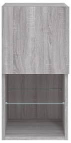 szürke sonoma TV-szekrény LED-lámpákkal 30,5 x 30 x 60 cm