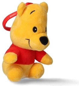 Disney Micimackó Yellow 3D plüss figura akasztóval, táskadísz 13 cm