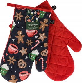 Karácsonyi sütőkesztyű mézeskalács mintával Karácsony