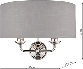 Laura Ashley Sorrento 3727711-Q Fali lámpa 2x40W/E14 IP20