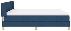 Boxspring Ágy Matraccal Kék színben, 180 x 200 cm, Szövet.