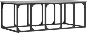 vidaXL szürke sonoma színű szerelt fa dohányzóasztal 100x50x35,5 cm