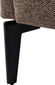 Design fotel, barna/fekete, KAPY