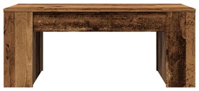 antik fa színű szerelt fa dohányzóasztal 102 x 55 x 42 cm