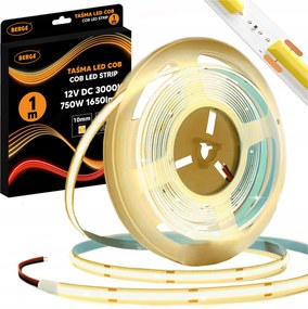 Cob Neon Led szalag 12V 1m 528 dióda 15W 1650lm 3000K Meleg fehér 10mm Erős fényű