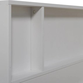 Fehér borovi fenyő egyszemélyes ágy ágyrács nélkül 90x200 cm Carter – WOOOD