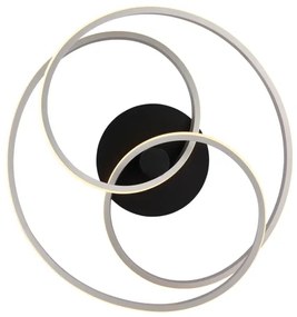 Globo 67183-40N - LED Felületre szerelhető csillár GLYXAR LED/40W/230V króm/fekete