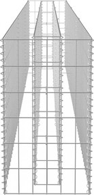 horganyzott acél gabion magaságyás 270 x 30 x 60 cm