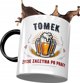 Fekete Bögre Tomi Férj Kollégának Ajándék Nyomtatott Fotóval