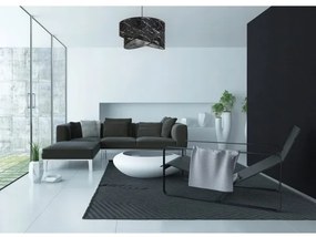 Csillár zsinóron 1xE27/60W/230V fekete/ezüst