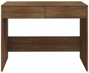 barna tölgyszínű szerelt fa íróasztal 101x50x76,5 cm