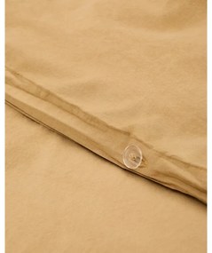 Mustársárga kétszemélyes hosszabbított pamut-perkál ágyneműhuzat 260x240 cm Sifinia – Kave Home