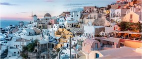 Kép - Alkonyat Santoriniban (120x50 cm)