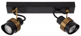 Lucide 34944/02/30 - Spotlámpa TUNDRAN 2xGU10/5W/230V fekete