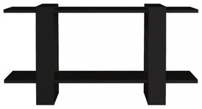 fekete szerelt fa könyvszekrény 100 x 30 x 51 cm