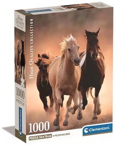 Lovas puzzle 1000 db-os (Running brown)