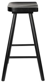 Fekete tölgyfa bárszék 64 cm Vander – White Label