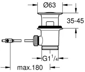 GROHE 28910000 - Lefolyó garnitúra 1 14” fényes króm