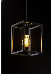 Lámpa Mennyezeti lámpatest DIU, 3598, AC220-240V, 50/60Hz, 1*E27, IP20, 15CMX15XMX20CM, egyes, fekete