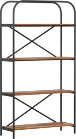 vidaXL Könyvespolc Öreg fa 80 x 30 x 146 cm Faanyag