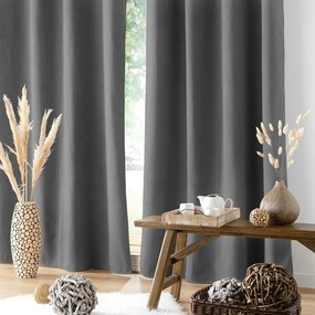 Antracitszürke hangszigetelő függöny 140x260 cm Jupiter – douceur d'intérieur