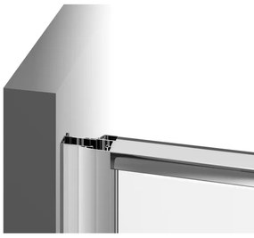 Ravak 37677U00Z1 - Háromrészes negyedköríves PIVOT zuhanykabin 90x90 cm szatinált