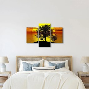 Egy fa sziluettjének képe (90x60 cm)