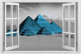 Poszterek 120x80 Kék piramisok