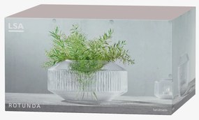 LSA International Széles Rotunda váza, h 14 cm, átlátszó - LSA nemzetközi
