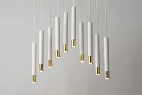 SIGMA LIGHTING 33392 SOPEL Hengeres Függesztett Lámpa Fehér, Arany GU11 IP20