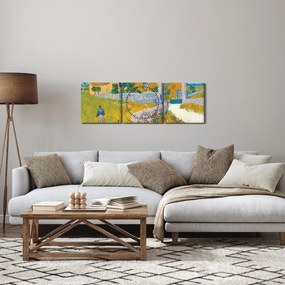 Kép - Vincent van Gogh, Farmhouse in Provence, reprodukciók (órával) (90x30 cm)