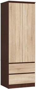 Ruhásszekrény Suman  (wenge + szonoma tölgy). Akció -15%. 1069567