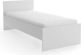 Ágy ELISA 90 x 200 cm, fehér Matrac: Coco Maxi matrac 20 cm, Ágyrács: Lamellás ágyráccsal