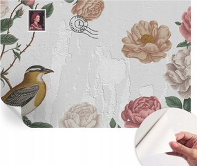 Design fali fotótapéta öntapadós vintage virágok 104x70 cm