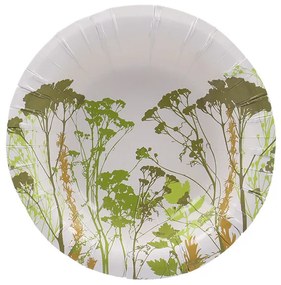 Mezei virág mintás papír mélytányér, 8 db-os, 15 cm átmérőjű